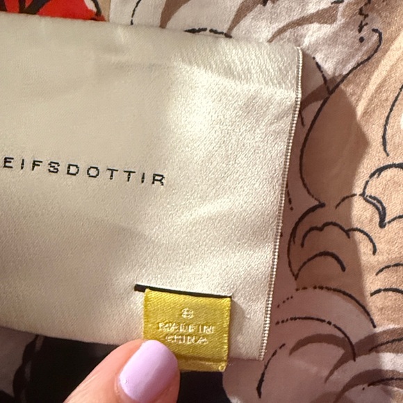 Nordstrom Leifsdottir ruffle puff sleeve short trench coat jacket - Picture 5 of 8